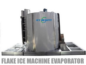 Flake ice machine evaporator